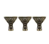 HAPINARY 20pcs Pieds de Meubles en Alliage de Zinc 28x27mm de Tête de Décoratifs et Rehausseurs pour Canapé et Tables TV à Usage Domestique ou Bureau