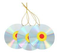 HAPINARY 3 Pièces Disques Réfléchissants en Plastique pour Oiseaux, Décoratifs et Effaroucheurs, pour Jardin et Porche, Dispositifs Antivolatile Efficaces