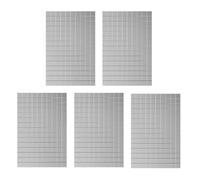 HAPINARY 5 Pièces Autocollants Muraux en Verre Argenté 10x10 Cm, Design Miroir Décoratif Auto-adhésif pour Soirées Dansantes et Décoration Intérieure
