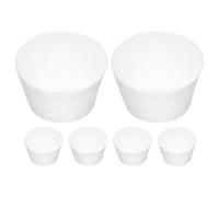 HAPINARY 6 Pièces Modèle de Dummy Cake en Mousse Blanc Léger et Épinglable pour Créations Diy, Petit Modèle de Gâteau pour Décoration de Cupcakes et Présentations de Fête