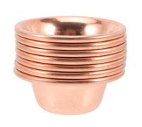 HAPINARY 7 Pièces Bol D'offrande en Cuivre Portable Effet Apaisant pour Rituels Bouddhistes et Yoga, Ustensile Décoratif de Contemplation et Brûleur de Parfum