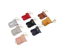 HAPINARY 8pcs Housse de Bouteille Réutilisable en Cuir Porte-clés pour Flacons de Voyage