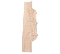 HAPINARY Applique en Bois Non Peint A201 25x9 CM Style Français | Bois , Finition Brute sans Reflets, pour Portes de Penderie et Cadres Latéraux
