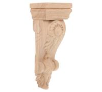 HAPINARY Applique Murale Bois Sculpté Décoration Angle de Porte Élégante Pour Salle de Séjour Décoration Florale de Colonne Romaine en Bois