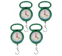 HAPINARY Balance Portable à Ressort en Plastique 4pcs Écran, Facile à Transporter, pour Peser Bagages, Poissons et Usage Domestique Couleur Aléatoire