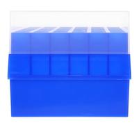 HAPINARY Boîte de Rangement Réutilisable et Légère en Plastique Bleu pour Tubes à Essai 36 Trous pour Laboratoire et Centre de Recherche