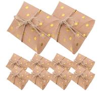 HAPINARY Boîte en Papier Kraft à Biscuits pour Fête, Boîte D'emballage Légère et Facile à Utiliser, Coffret Présent Pratique D'oreiller avec Corde pour Mariage ou Loisirs