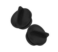 HAPINARY Bouchon de Trou pour Pied de Parasol, Lot de 2 Set de Set, Noir | Plastique Pvc, Diamètre Intérieur 3cm, Protection L’eau, pour Base de Parasol à Remplir, Entretien Réduit