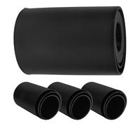 HAPINARY Caches Télescopiques Entretien Facile Lot de 4 en Plastique Noir Protection Antidérapante et Anti-poussière pour Vérin Pneumatique de Chaise de Bureau