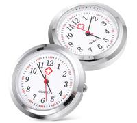 HAPINARY Cadrans de Montre à Gousset Lot de 2 Design Concis et Généreux Plusieurs Styles en Verre Argenté Clair et Intuitif Plusieurs Styles Infirmière pour Accessoires RS
