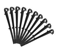 HAPINARY Clips de Fixation Maintien Ferme Lot de 20 Gouttière en ABS Noir Crochets Droits Brosse de Gouttière et Installation Discrète pour Protège-gouttière de Toit