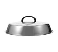 HAPINARY Couvercle Accessoire de Barbecue Rond en Acier Inoxydable Dôme Haut et Prévention des Gouttes pour Camping Extérieur pour Grillades en Plein Air