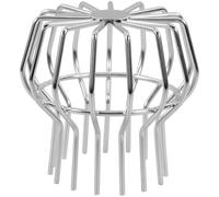 HAPINARY Couvercle de Canalisation de Toit en Acier Inoxydable Argenté Trous pour Filtrer les Feuilles et Éviter les Blocages, Protection Simple et Élégante pour Gouttières et Égouts