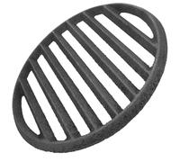 HAPINARY Grille Ronde en Fonte Noire 25cm pour Barbecue et Foyer, Résistante à Haute Température, Évite L'accumulation de Cendres, Accessoire Polyvalent pour Cuisson au Charbon