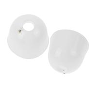 HAPINARY Kit de 2 Caches Inférieurs en Plastique Blanc pour Ventilateur de Plafond, Protège la Poussière et Maintient la Propreté Design Chic et Élégant