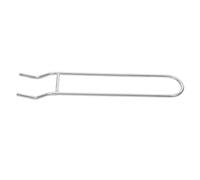 HAPINARY Lève-Grille en Acier Inoxydable Argenté Portable et Facile à Nettoyer pour Barbecue Charbon et Gaz, Accessoire Indispensable pour Grilles de Cuisson