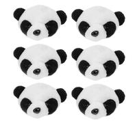 HAPINARY Lot de 6 Broches Panda en Peluche Cartoon pour Vêtements et Chapeaux, Décoration Adorable pour Filles, Présent pour Usage Quotidien