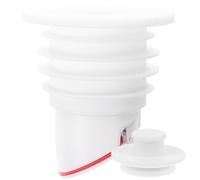 HAPINARY Noyau de Siphon en Silicone 32 MM Blanc, Dispositif Anti-Refoulement Léger pour Évier Cuisine et Salle de Bain, Protection les Odeurs et Blocage