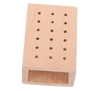 HAPINARY Organisateur de Forets à Ongles en Bois Design Multitrous, Support Compact Facile à Nettoyer pour Usage à Domicile et Salon de Manucure, Rangement Pratique des Outils