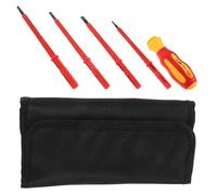 HAPINARY Outil d'électricien Tournevis isolé pour réparations domestiques et travail électrique Pochette de transport pratique 10.24 x 7.09 x 0.20 in 1 Set