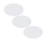 HAPINARY Panneaux et Cours D'art en Groupe de Toile Ovales en Coton Blanc 3 Pièces Matériau Mixte Lin pour Peinture Acrylique et Huile pour Projets Créatifs Multiples