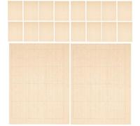 HAPINARY Papier à Calligraphie Chinoise sans Odeur 100 Feuilles Beige Papier de Riz Rétro Adapté pour Aquarelle et Écriture Verticale en Style Carré