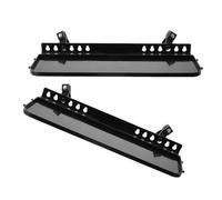 HAPINARY Plateau Chevalet Multifonction en Plastique Noir 2pcs, Étagère Amovible Rectangulaire Pliable pour Trépieds à Peindre, Rangement Dessin pour Peinture en Extérieur