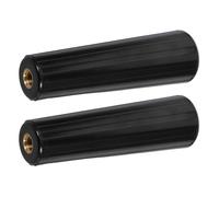 HAPINARY Poignées de Fourchette à Barbecue en Bakélite Noire Lot de 2 Filetage M8, Résistance Élevée la Chaleur, Accessoires pour Camping et Grillades
