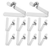 HAPINARY Ressorts à Clip 10pcs en Acier pour réparation de parasols et équipement de Camping, Boutons-poussoirs pour Utilisation extérieure, Finition nickelée