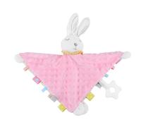 HAPINARY Serviette Apaisante Lapin Élasthanne avec Coton Doux Peluche de Sommeil Sécurisé pour Fille à Mâchouiller et Salive pour Berceaux et Poussettes
