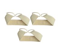 HAPINARY Serviette de Bain en Luffa 3 Pièces Double Face et Longues Sangles, Brosse Exfoliante Confortable pour Massage du Dos et Nettoyage Facile du Corps
