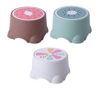 HAPINARY Tabouret pour Garçon et Filles à Motif de Fruits, Tabouret pour Changer de Chaussures, Lot de 3 Pièces, Design Coloré et Adapté Maison Couleur Aléatoire