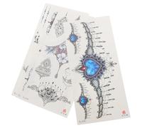 HAPINARY Tatouages Temporaires Élégants pour Corps de Femme, Autocollants Pratiques et Faciles à Appliquer, Pack de 4 Pièces pour Soirées Rave et Piscine