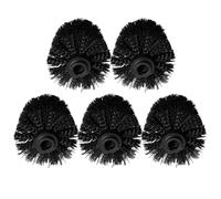 HAPINARY Têtes De Brosse De Toilette Universelles 80x100 Mm en Plastique Noir Remplacements Efficaces pour Brosses De Toilettes Lot De 5 Pièces Nettoyage Salle De Bain Et Installation Facile
