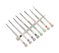HAPINARY Tournevis pour Montre Professionnel en Métal Argenté, Petit Outil de Réparation de Montres Non Glissant et Portable pour Réparations Précises D'horloger