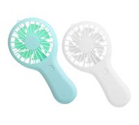 HAPINARY Ventilateur Mini Portable USB Rechargeable 2pcs 3 Vitesses, Ventilateur Portatif Personnel en Abs pour Ambiance Estivale Intérieure et Camping