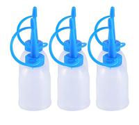 Hapivida Bouteilles Applicateurs Pointe, 6 Pièces Flacons Colle Translucide 30ML avec Bouchon Anti-Fuite pour Application Précise Peinture Acrylique Quilling Artisanat