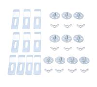Hapivida Clips Évier Sous Plan Inox 10 Kits Fixation | Clips Évier Sous Plan Inox 10 Kits Crochets Embases Écrous Réglage Position Sans Perçage Compatible Pierre Stratifié