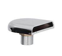 Hapivida Déversoir Cascade Murale Lame d'eau 6,5cm, Fontaine Piscine Jardin | Acier Inoxydable, Sortie Large, pour Piscine SPA Douche Bassin, Débit Élevé Durable