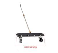 Hapivida Nettoyeur de Châssis pour Nettoyeur Pression, 6 Buses 2 Rallonges Balai de Sol avec Roues Pivotantes 4000psi, pour Nettoyage de Châssis, Terrasse, Cour, Entrée ou Piscin (Pavement Sprinkler)