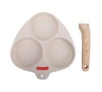 Hapivida Poêle À Oeufs Antiadhésive 3 Compartiments 35x20cm Aluminium | Poêle Oeufs Antiadhésive 3 Compartiments 35x20cm Aluminium Pour Petit Déjeuner