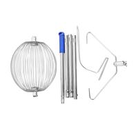 Hapivida Ramasse Noix Stainless Steel, Ramasseur Noix Cage Rouleur Picker Upper pour Cueillir Noix de Pécan Noix Fruits Balles de Tennis, Cages 33 cm