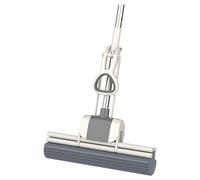 Hapivida Serpillière à Rouleaux avec Essoreur Léger Multifonction, Serpillière à Eponge à Essorage Manuel pour Sols Durs, Nettoyage Facile sans Main, pour Maison Bureau et Magasin