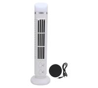 Hapivida Ventilateurs de tour de bureau sans lambe, ventilateur oscillant à table portable avec ventilateurs électriques légers et refroidisse silencieux pour chambre, chambre, maison, (Blanc)