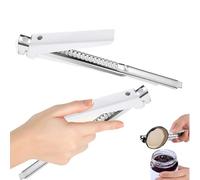 HaploS 2 PCS Blanc Ouvre Bocal Et Ouvre BoîTe RéGlable, Ouvre Bocal Facile | Ouvre-Bouteille Anti-Glisse Pour Personnes âGéEs Les Mains Faibles, Les Femmes, GéNéRique Ouvre-BoîTe Pour Cuisine, Bar