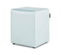 Happers Pouf cube en cuir synthétique Différentes couleurs Único bleu ciel
