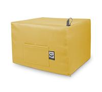 Happers Pouf Lit d'Appoint Double. Futon ou Matelas Pliable avec Housse Moutarde