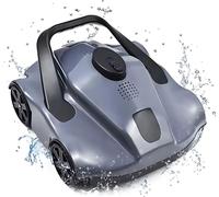 Happiq Câble sans fil Nettoyeur de piscine robotisé - Aspirateur automatique de piscine pour bassin plat - Nettoyage efficace jusqu'à 100 m²