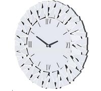 Happiq Grandios Grandios - Grand rond Grandios 80 cm - Horloge miroir de luxe - Décoration murale élégante pour salon & cheminée