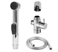 HAPPOW Ensemble de douchette pour bidet, douchette à main pour lavabo, douchette de douche avec tuyau et support et valve de commutation, pour lavabo, toilettes et balcon